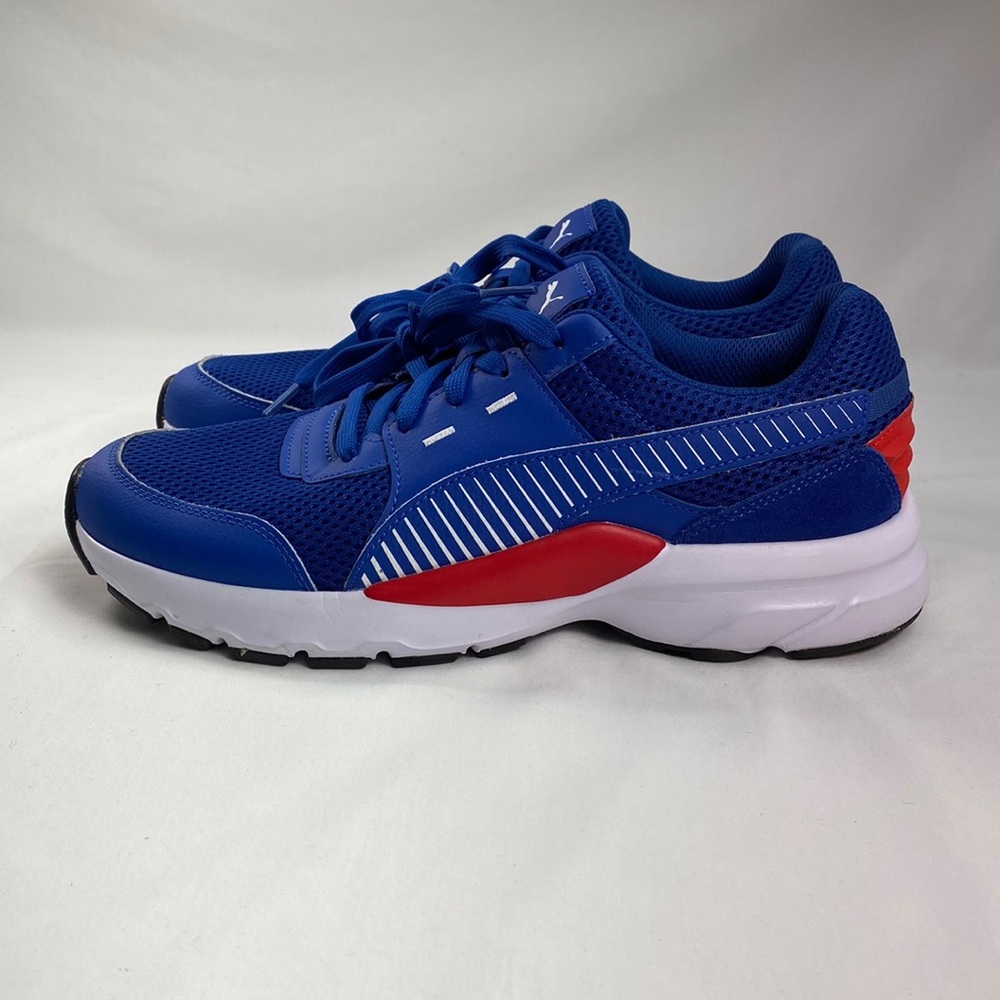 PUMA FUTURE Runner Premium White Galaxy Blue Red Cleat